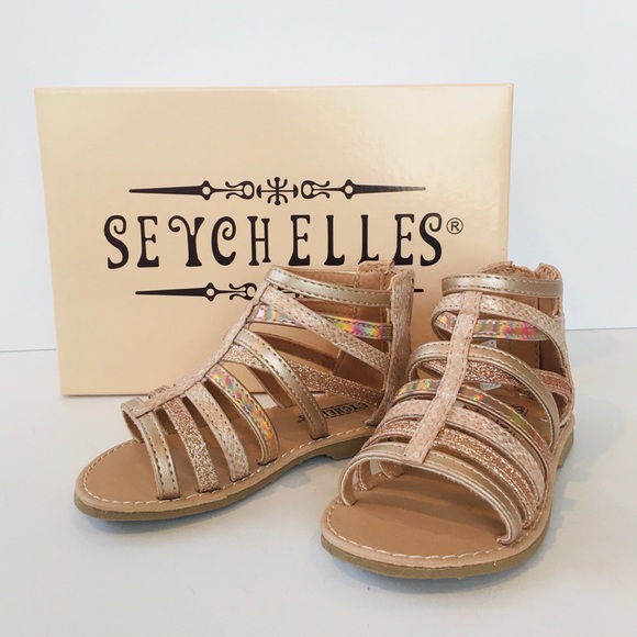 Seychelles Other - Seychelles 🌺 Rose Gold Gladiator Sandals NIB